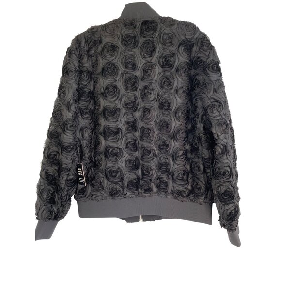 NWT Womens Express Bomber Jacket Black Size S/M - Picture 6 of 12